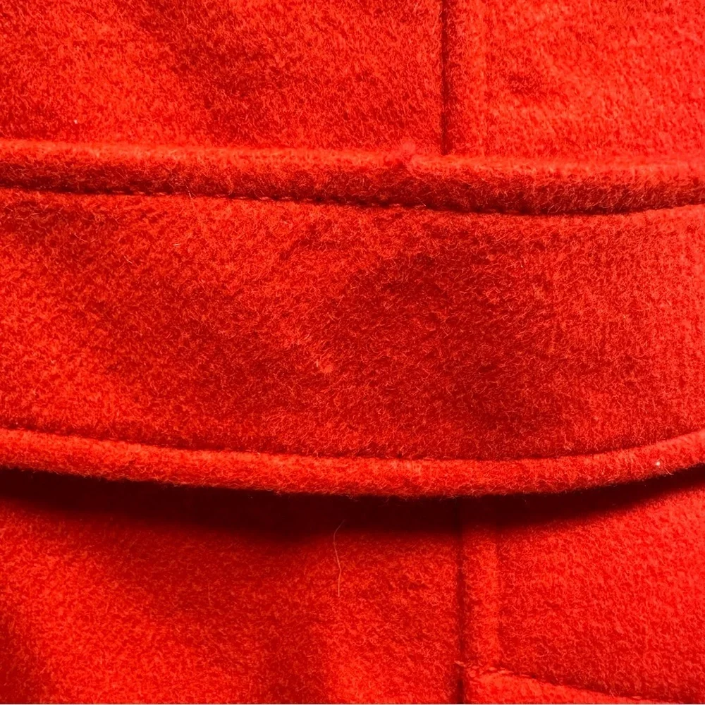 J. Crew factory Stadium Cloth Majesty Peacoat Coat Jacket in Red Sz 2 - Picture 3 of 12